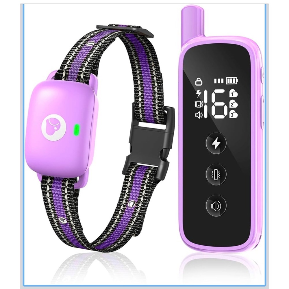 Unbranded Dog Training Collar Pet 6-27in Purple Waterproof 2600ft New